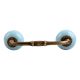 Sky Blue Crackle Ceramic Bridge Handle